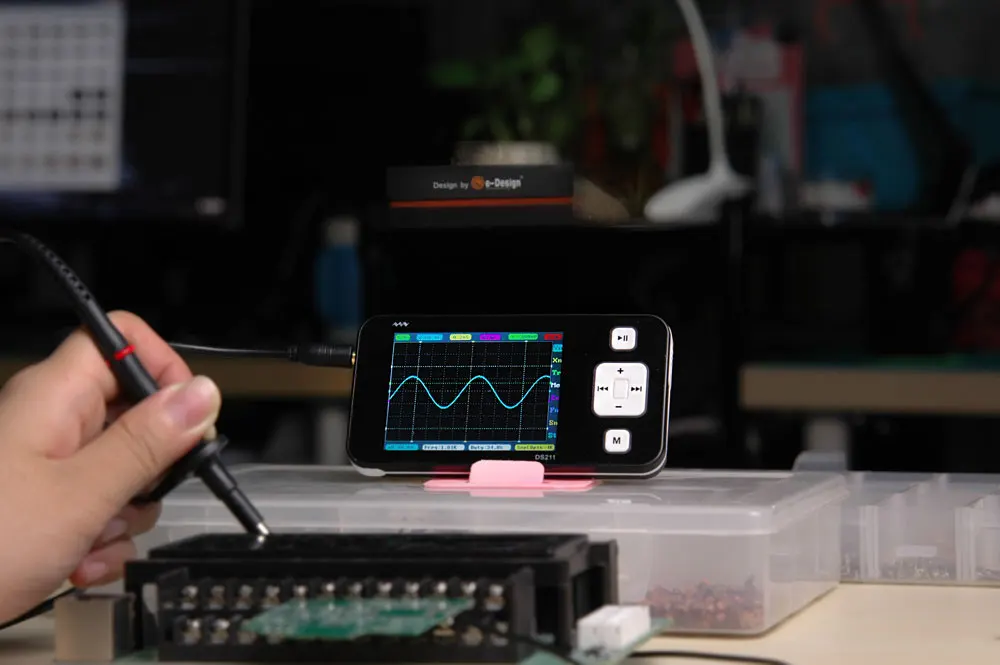 Мини DS211 DS212 1 МГц карман 8 Мб портативный, автомобильный Osciloscope нано Карманный ЖК-дисплей Цифровой мультиметр-осциллограф