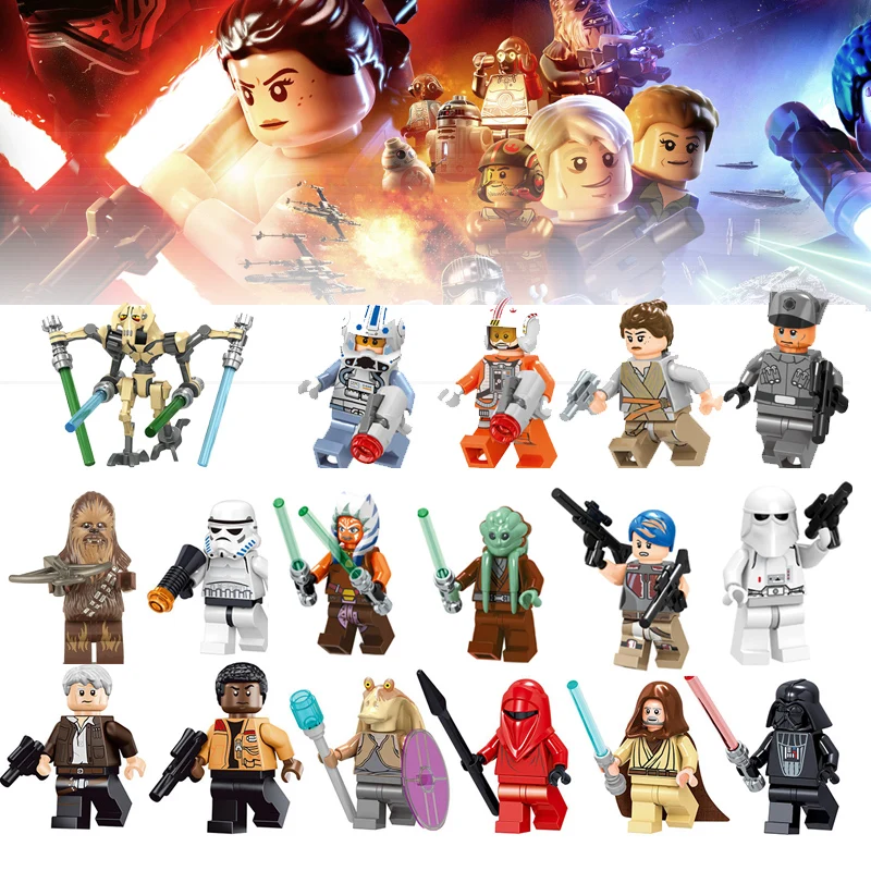 

Single Sale Star Wars Figures General Grievous Maz Anakin Darth Vader Rey Compatible with Legoings Starwars Building Blocks Toys