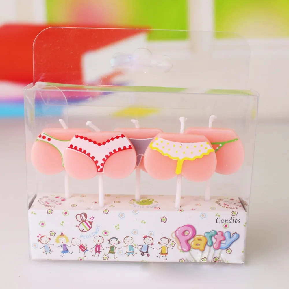 Lucu Kartun Bikini Pesta Ulang Tahun Kue Lilin Dekoratif Untuk