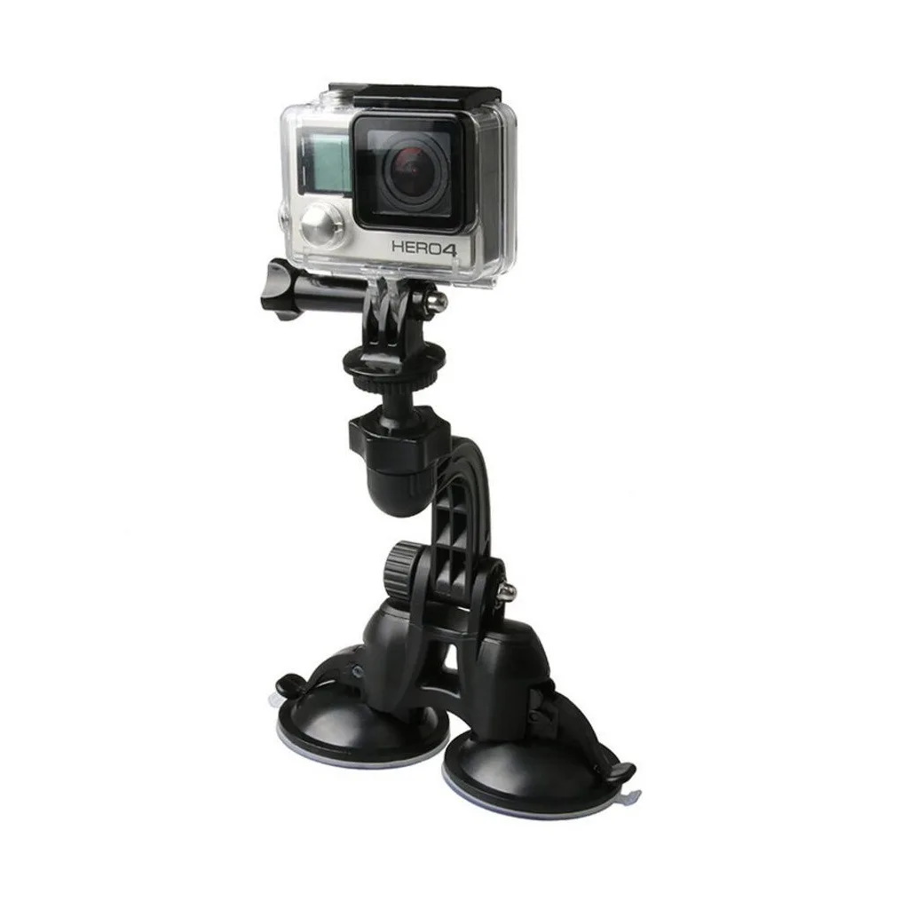 Экшн-Камера Двойная присоска держатель CarLog автомобильный поршень держатель для Gopro Xiaoyi Sjcam AEE