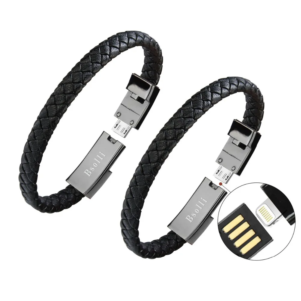 Buy 2 Pcs Sports Bracelet Usb Charger Cable Phone Data
