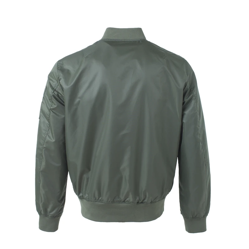 Kaufen 2018 wasserdichte Hohe Qualität Ma1 Armee Grün Taktische Militärische varsity Flug Windjacke Pilot Air Force Bomber Jacke für Männer