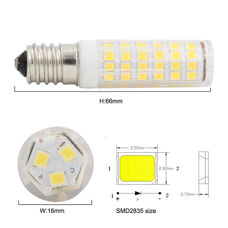 E14 2835 75 7W led lights 9