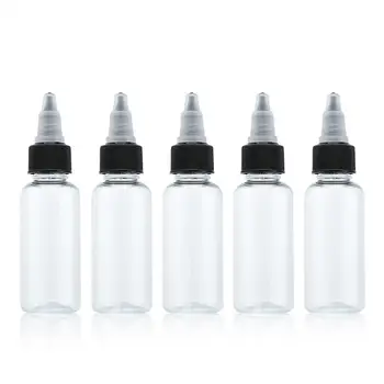 

New 30ML Twist Cap Empty Tattoo Ink Bottle Transparent Plastic Tattoo Ink Pigment Bottles Body Art Tattooing Tools Accessories