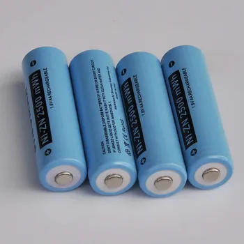 

10-12PCS Ni-Zn 1.6V AA rechargeable battery 2500mwh NiZn cell for camera toys shaver toothbrush replace 1.2v ni-mh ni-cd cells