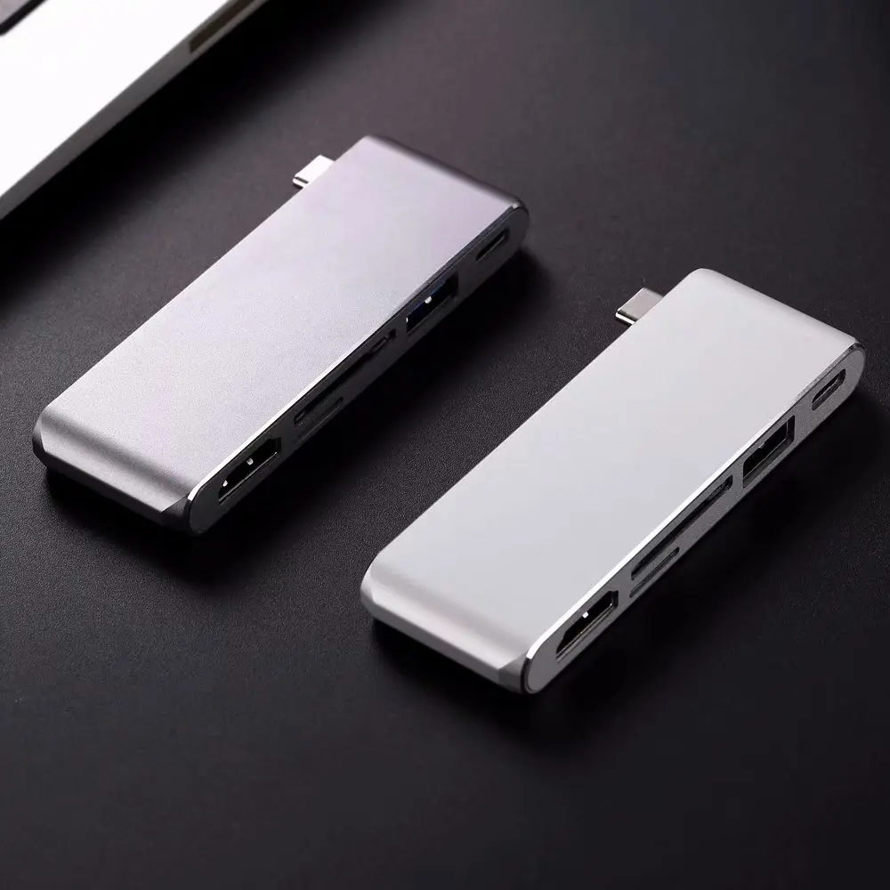 Тип C к HDMI USB3.0 концентратора USB-C зарядки SD/TF Card Reader адаптер для Macbook Xiaomi