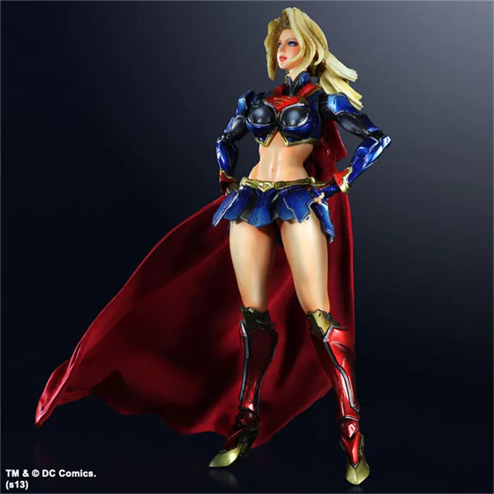 Play Arts Super Hero DC Bushidou Фигурка Девушки Коллекция игрушек 25 см