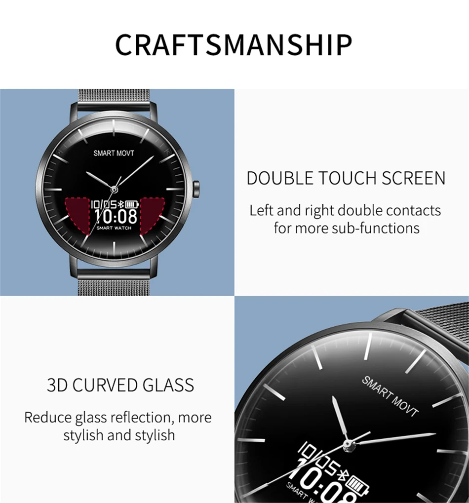 Bluetooth Смарт-часы мужские спортивные часы Шагомер мужские наручные часы лучший бренд класса люкс Кварцевые водонепроницаемые металлический ремешок Relógio