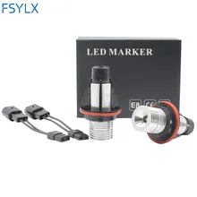 FSYLX car LED Marker Angel Eyes for BMW E39 xenon white led angel eye halo headlight FOR BMW E39 E53 E60 E61 E63 E64 E65 E66 E87 FSYLX car LED Marker Angel Eyes for BMW E39 xenon white led angel eye halo headlight FOR BMW E39 E53 E60 E61 E63 E64 E65 E66 E87