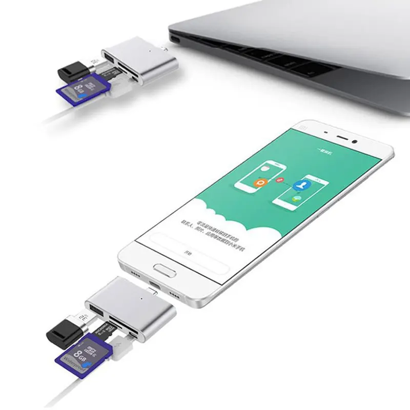 Mosible OTG концентратор USB Type C кард-ридер USB-C для SD TF Micro USB 2,0 многофункциональные ридеры для Macbook Pro/Air USB-C телефона huawei