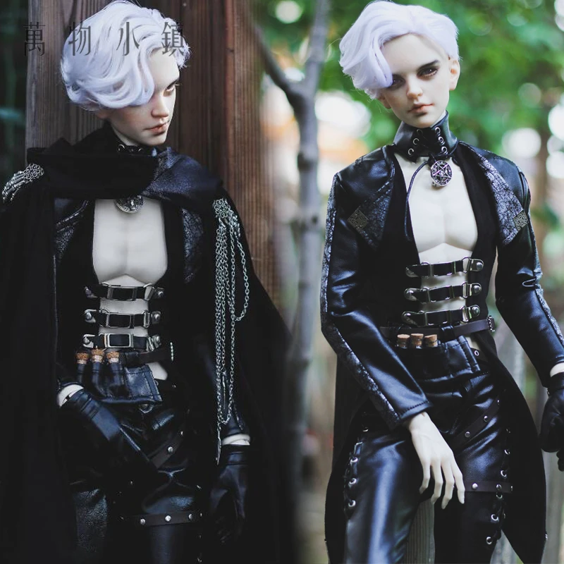 Принимаются на заказ в европейском стиле черный кожаный костюм BJD Uncle 1/3 SD SSDF кукольная одежда