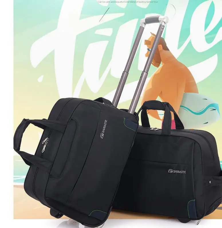 Брендовая мужская сумка для багажа на колесиках, дорожная сумка для багажа на колесиках, Оксфорд, водонепроницаемая сумка для багажа, сумка для путешествий, сумки для вещей