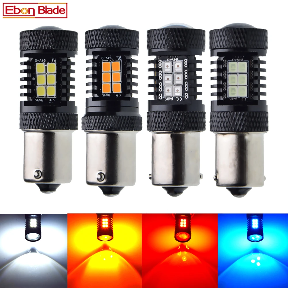 2X1156 BA15S P21W BAU15S PY21W 1157 BAY15D Canbus автомобильный светильник s светодиодный лампы 12V 24V