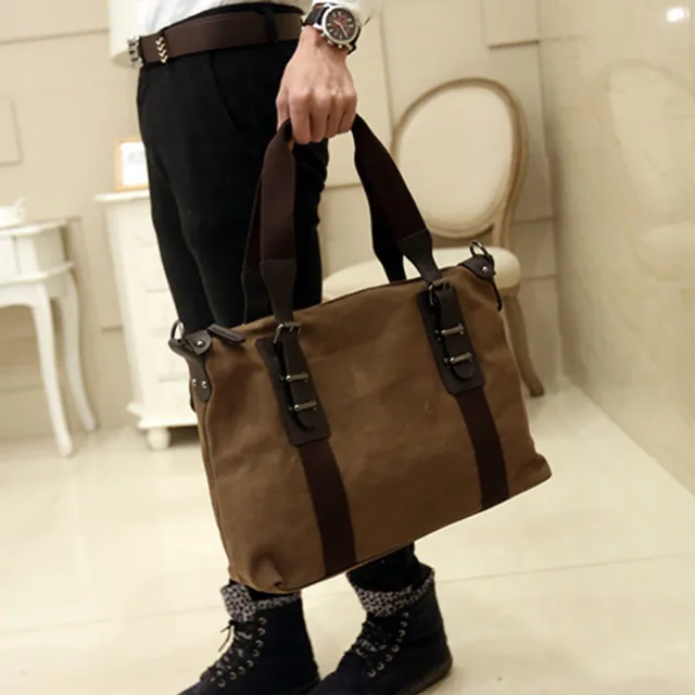 Tidog Korean Men S Bags Canvas Bag Shoulder Business In Tidog Korean Men S Bags Canvas Bag Shoulder Business