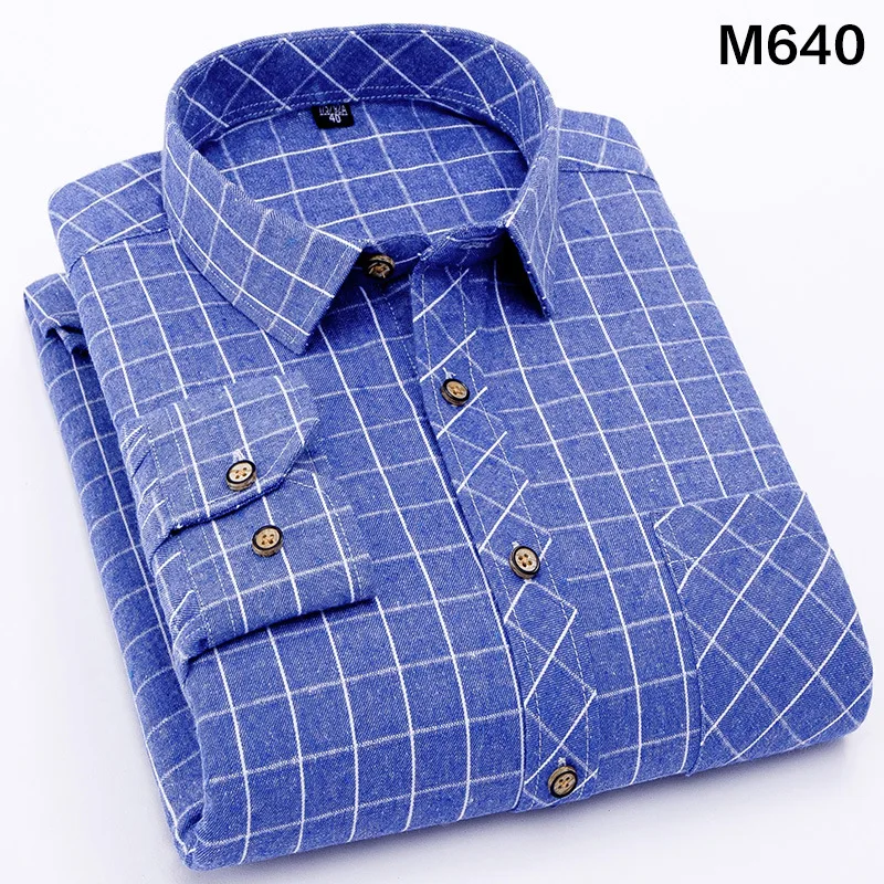 Luxury Plaid Shirt 2018 New Autumn Winter Flannel Checkered Shirt Men Shirts Long Sleeve Chemise Homme Cotton Male Check Shirts