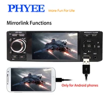 1 Din Сенсорный экран автомагнитола Bluetooth Радио Авто Стерео Автомобильный MP5 MP4-плеер USB SD Aux ISO-пульты управления рулевого колеса 3001