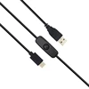 Зарядный кабель Raspberry Pi 4 Model B, USB Type C, с кнопкой вкл./выкл., 3 А, 1 м, кабель питания USB C для телефона Raspberry Pi 4 Android ► Фото 2/6