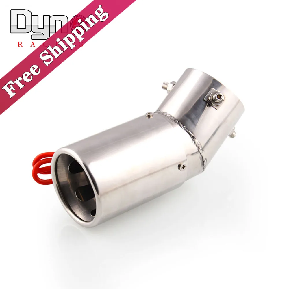 Free shipping 1Pc Universal 70mm Car Elliptical Bend Spitfire Flaming