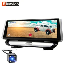 Bluavido 8 “IPS 4G Android Dell’automobile DVR del Precipitare Della Macchina Fotografica di GPS di Navigazione ADAS FHD 1080 P auto video Cancelliere registratore con la macchina fotografica d’inversione