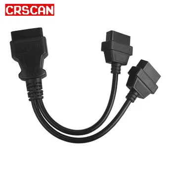 

ELM327 2 In 1 Converted Cable OBD2 Extension Cable ELM327 OBD Code Scanner Cable