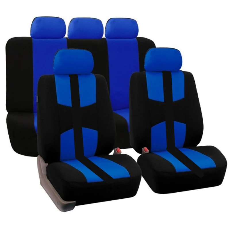 Full Car Auto Seat Cover Protector Universal Front Back Rear Seat