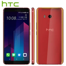 Мобильный телефон htc U11 Plus 6 ГБ 128 ГБ Восьмиядерный процессор Snapdragon 835 6,0 дюймов Android 8,0 IP68 водонепроницаемый пылезащитный телефонный
