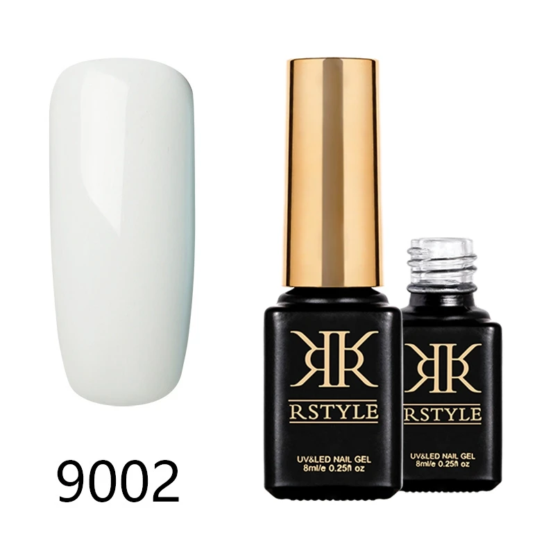 Лак для ногтей rstyle 8 мл 9001-9062 чистый цвет УФ-гель для ногтей Soak Off Nail Art Полупостоянный гель лак набор для наращивания ногтей праймер - Цвет: SC9002