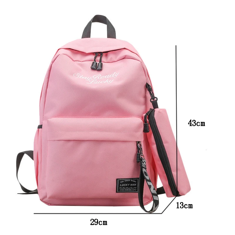 Брендовые модные подростковые рюкзаки 2 pscs/stes, женский рюкзак, школьные сумки, большая Вместительная дорожная сумка для девочек, подарок, Escolar Mochila