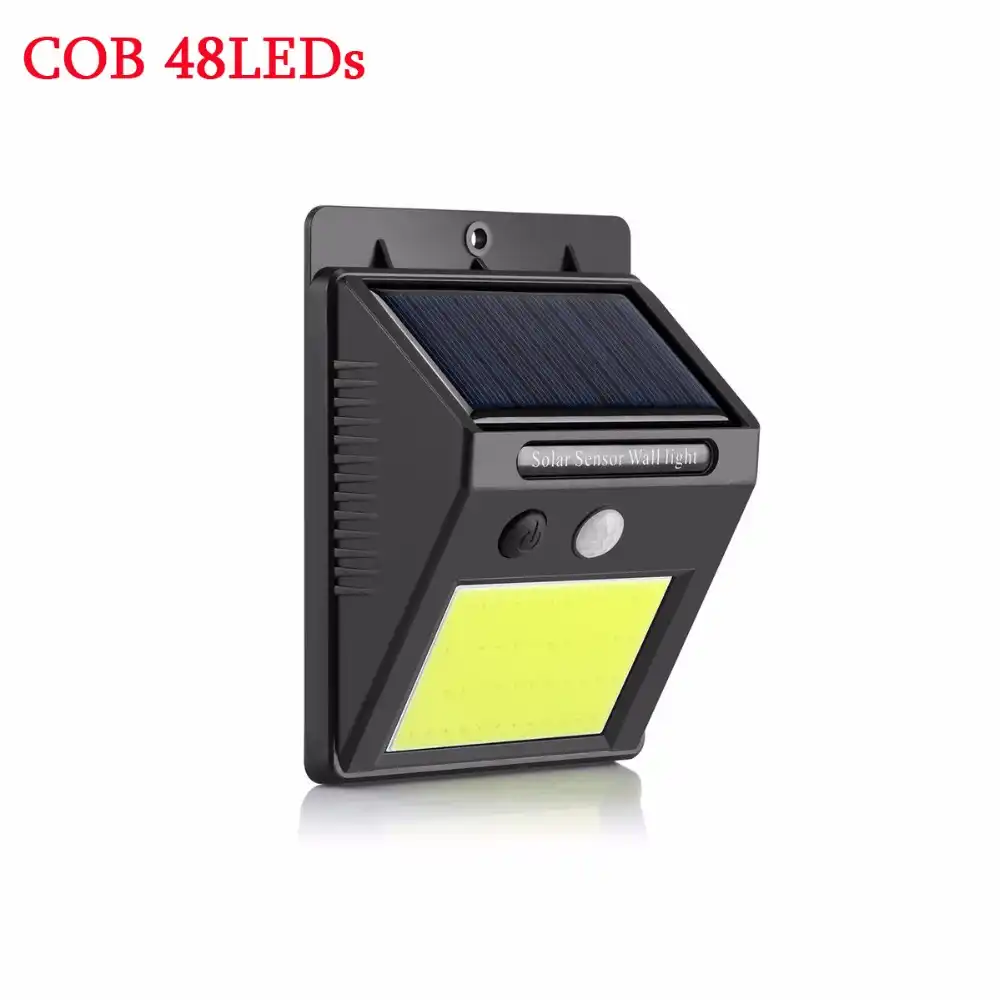 Solar Garden Light 48 Cob Led Lamp Motion Sensor Energy Saving Street Lamps Waterproof Outdoor Lighting Wireless Wall