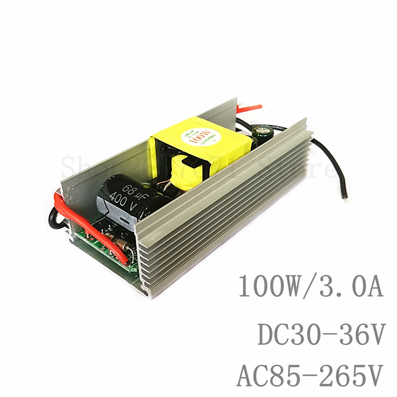 100W DC 30 V-36 V 3000mA Светодиодный драйвер для 100w Светодиодный чип diy AC 85 V-265 V 110V 220V постоянный ток драйвер светодиодного чипа