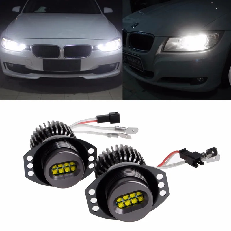 2xH8 Angel Eyes Halo Ring LED Licht Voor BMW E90 \\ E91 10 30 V Led ... 2xH8 Angel Eyes Halo Ring LED Licht Voor BMW E90 \\ E91 10 30 V Led ...