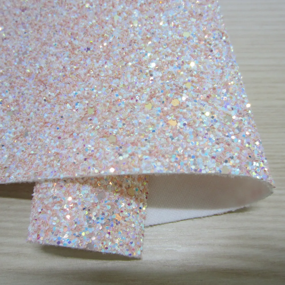 

A4 sheet 8"x11.8" 3D Chunky Glitter Fabric Leather Faux PU Leather Fabric For craft Sewing bows DIY 1pieces F0081