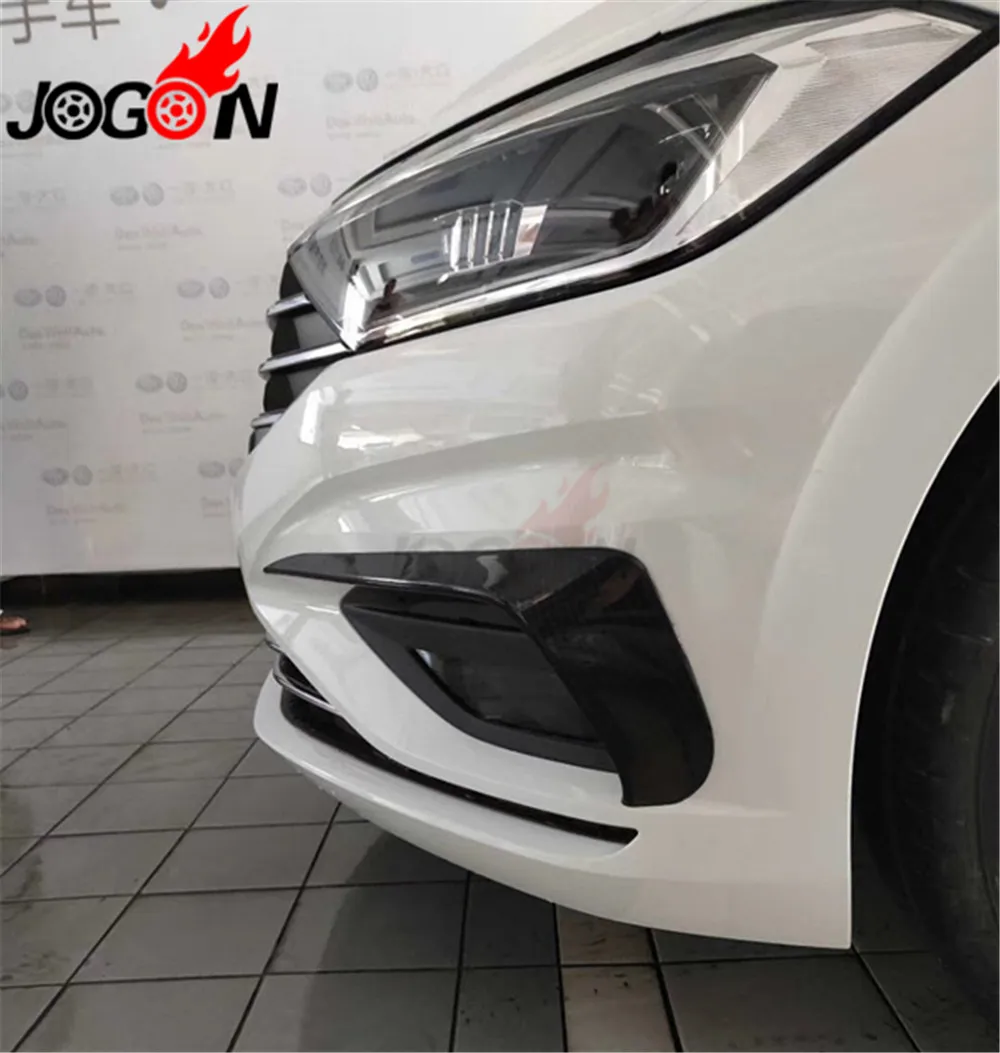 Аксессуары Новое! ABS яркий черный Передний бампер передний ветровой нож для VW JETTA MK7+ Автомобильный Стайлинг