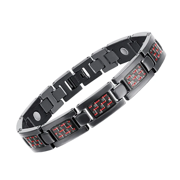 Rainso Bio Energy здоровье титановый браслет с красным покрытием Магнитный здоровье и гигиена браслет для мужчин ювелирные изделия Мода - Окраска металла: red bracelet