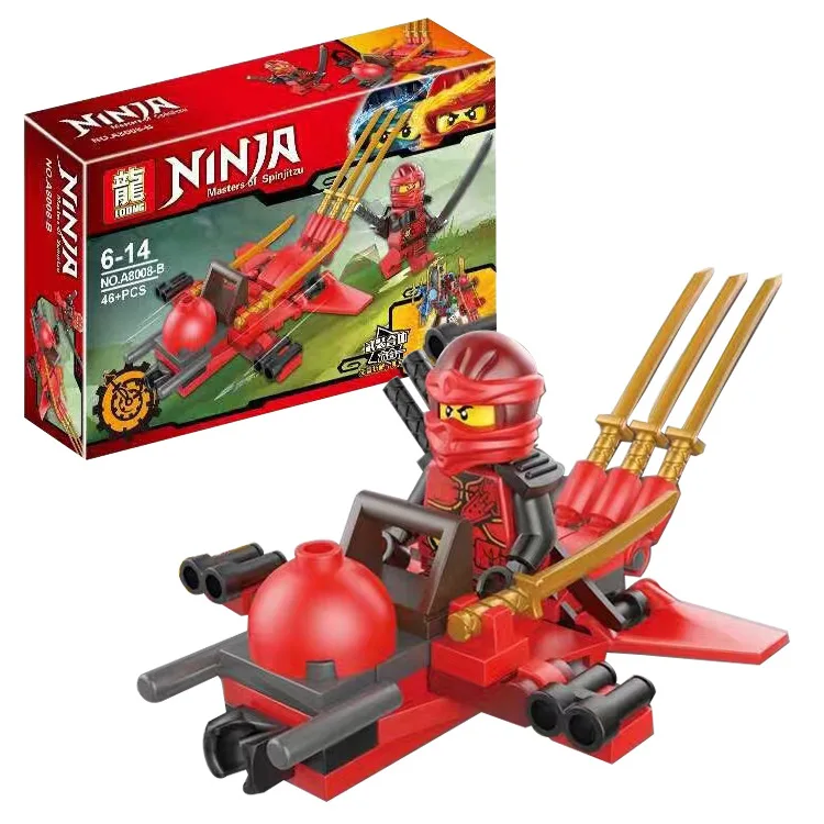 6 шт./компл. legoingly ninjagoed строительные блоки игрушка совместимы ниндзя для малыша 3