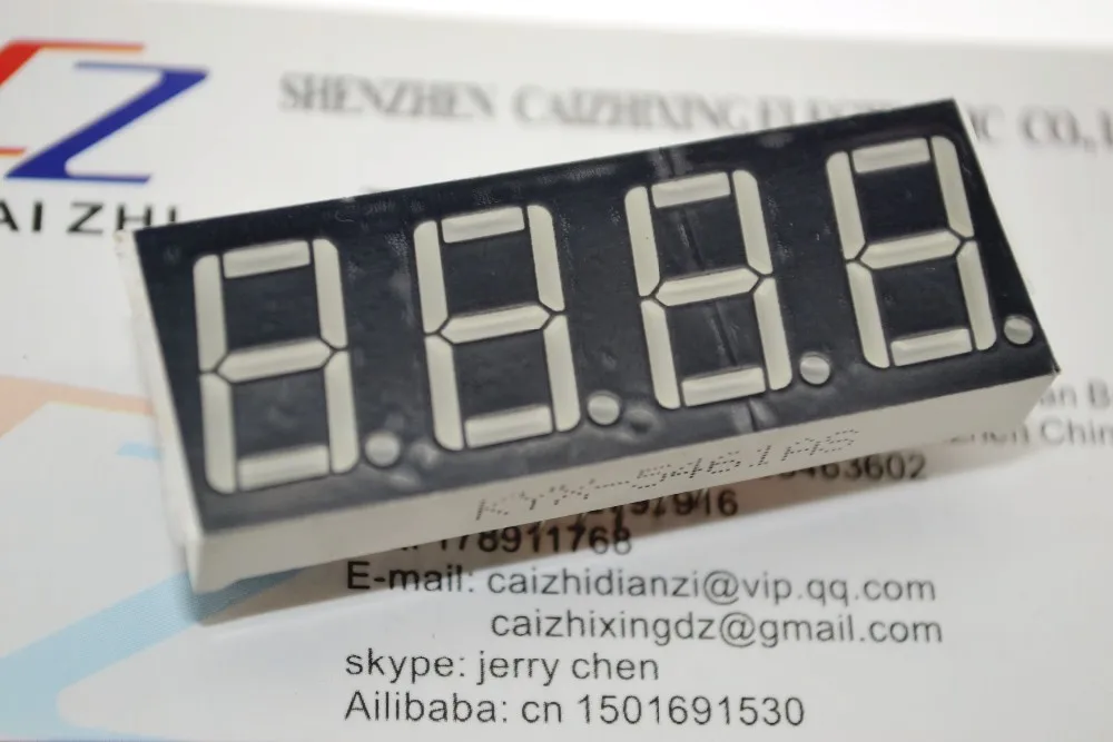 

Best Price 5pcs/lot 0.56 Inch 7 Seven Segment 4 Digits Red Clock LED Display Common Anode Time 12 Pins