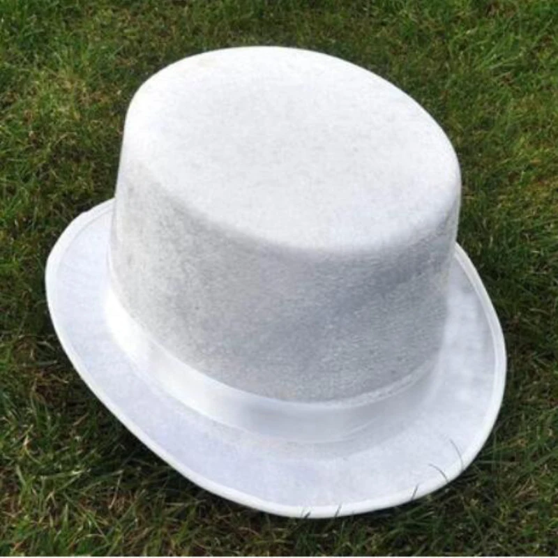 

The symbol of the magician white Jazz hat magic hat for magic performance stage magic