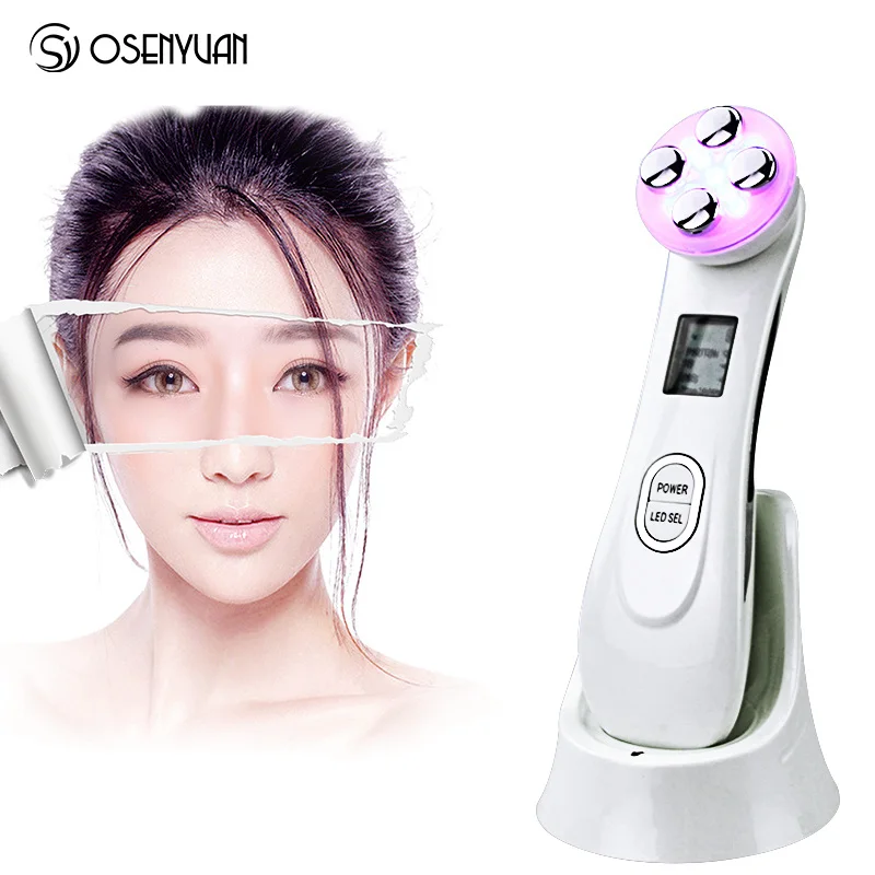 

LED Photon Facial RF Radio Frequency Skin Rejuvenation EMS Mesotherapy Electroporation Tighten Face Lift Beauty Skin Treatment