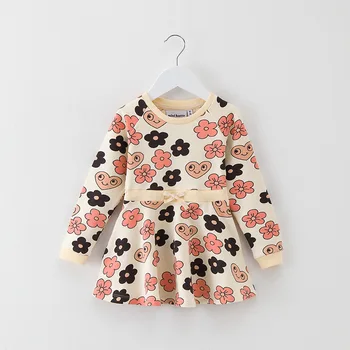 

ins 2019 children's spring clothing GIRLS UNICORN DRESSES FOR GIRLS FLOWER PATTERN GIRLS DRESS VESTIDOS SUMMER CHILDREN CLOTHING