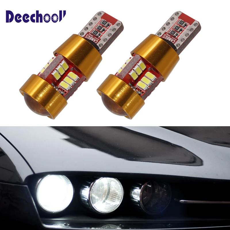 Deechooll 2 шт. W5W светодиодный светильник для автомобиля Alfa Romeo 159, Canbus T10 6/27SMD габаритные огни для Romeo 159 2007+ внутренняя лампа