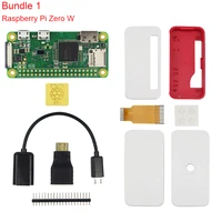 Raspberry Pi Zero W Kit + Official Case + Camera + Micro OTG Cable + GPIO Header + Mini HDMI Adapter + SD Card + USB Cable