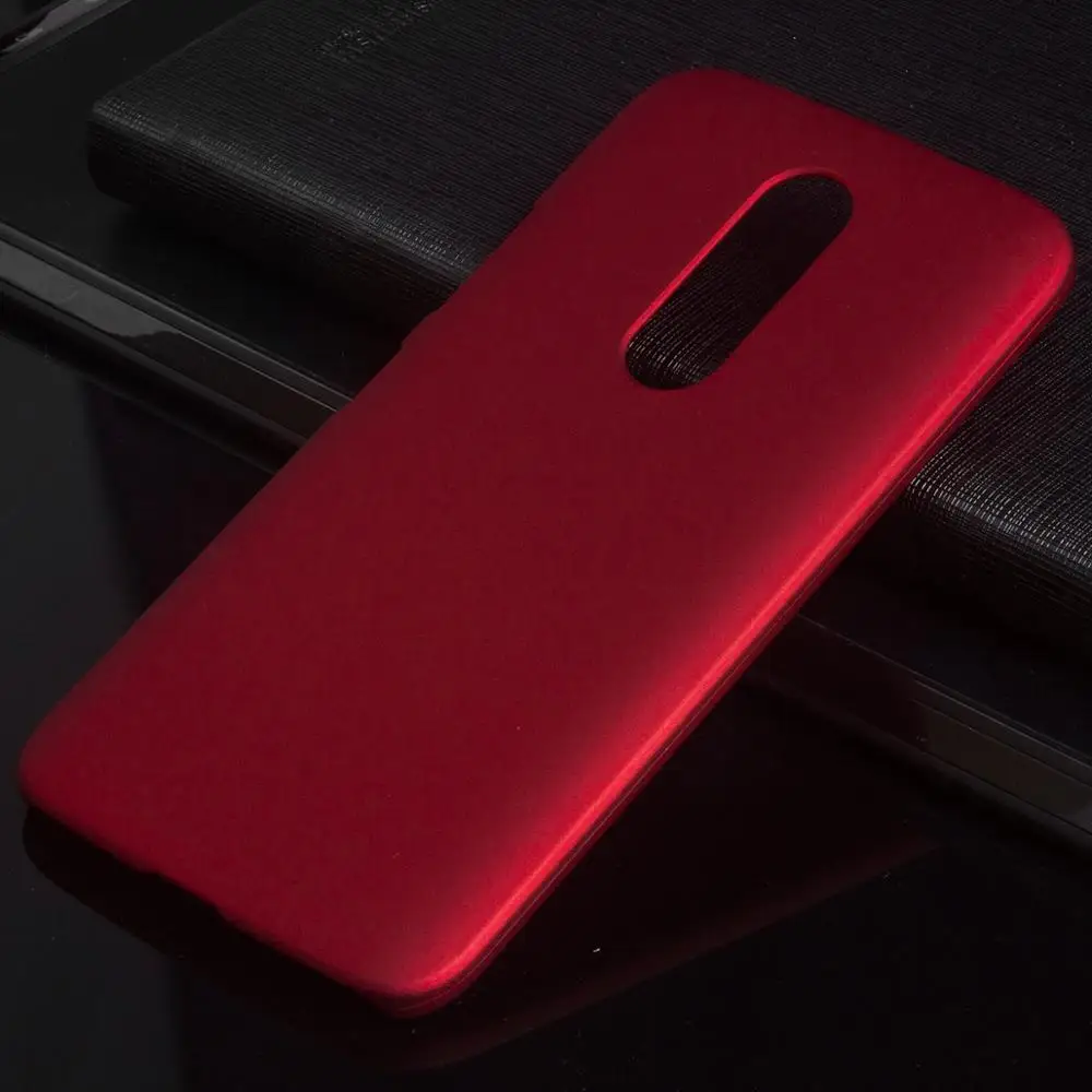 Матовая Пластик Coque 5.5For Moto M Чехол для Motorola Moto M Xt1662 телефона чехол-лента на заднюю панель - Цвет: Red