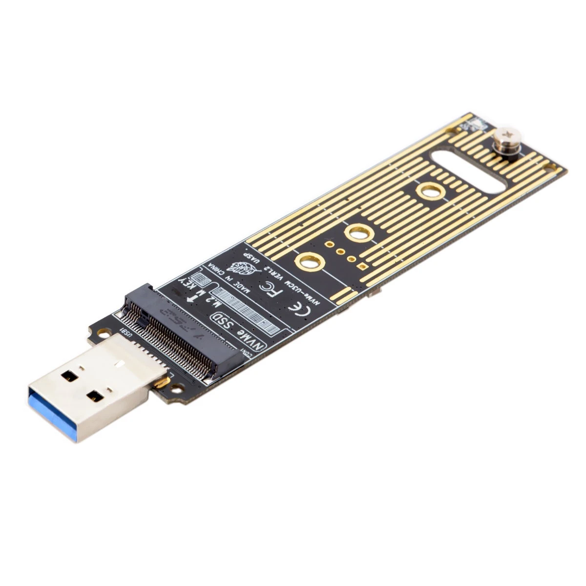 Чехол для SSD NVME-USB адаптер 10 Гбит/с Usb 3,1 Gen 2 M.2 PCIE SSD To type-A карта не требуется кабель USB To M2 Solid State Drive Key M