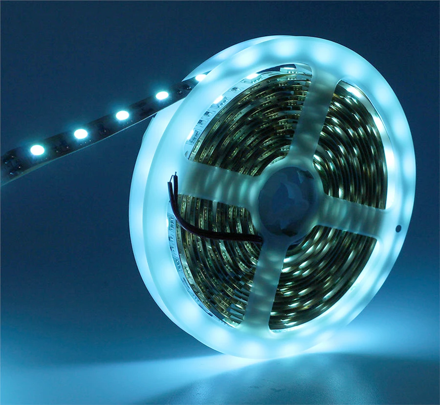 5M 5050SMD Ice Blue 60Leds/M Flexible Led Strip Light Non Waterproof Car Home Decoration Tape