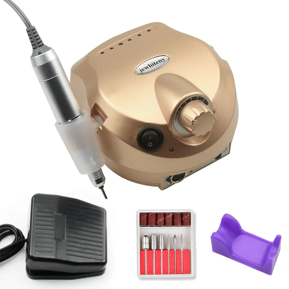 

35000RPM Pro Electric Nail Drill Machine For Nail Art Gel Polish Manicure Machine Kit Acrylics Milling Nail Drill Bit Set Tools