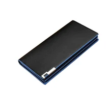 Fashion Business Slim Fold Hommes Portefeuille Longue Conception de Faux En Cuir Portefeuilles Grande Capacité Titulaire de la Carte de Crédit Téléphone paquet