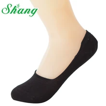 BAMBOO WATER SHANG из великолепного бамбукового волокна женщина носок тапочки милые силиконовые невидимое нескользящее покрытие носки-башмачки LQ-2