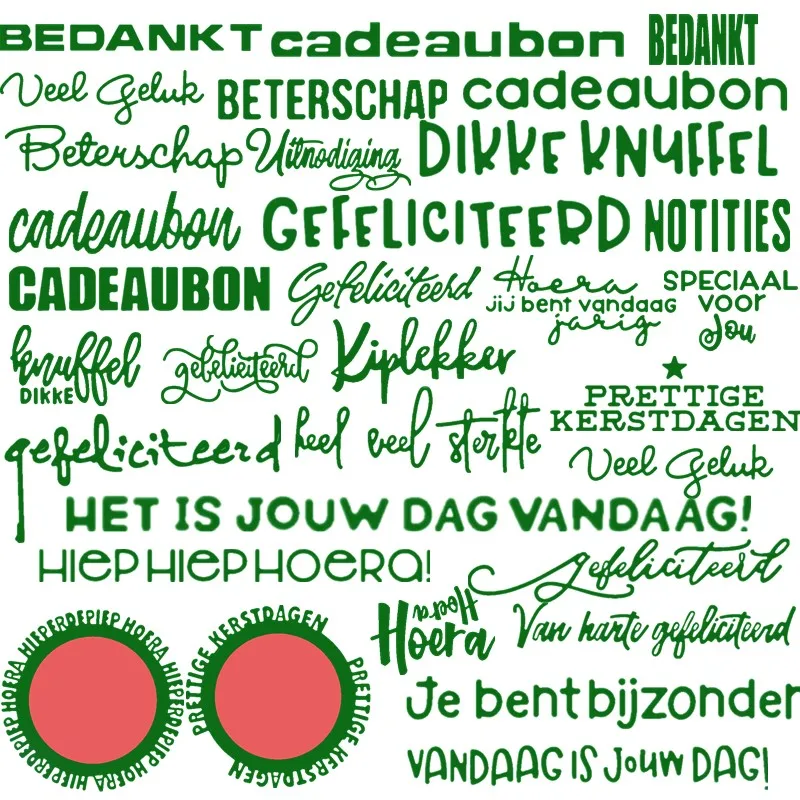 

Basic Netherlands Dutch Words Phrases Metal Cutting Dies New 2019 Die for DIY Scrapbooking Embossing Decorative Crafts Supplies