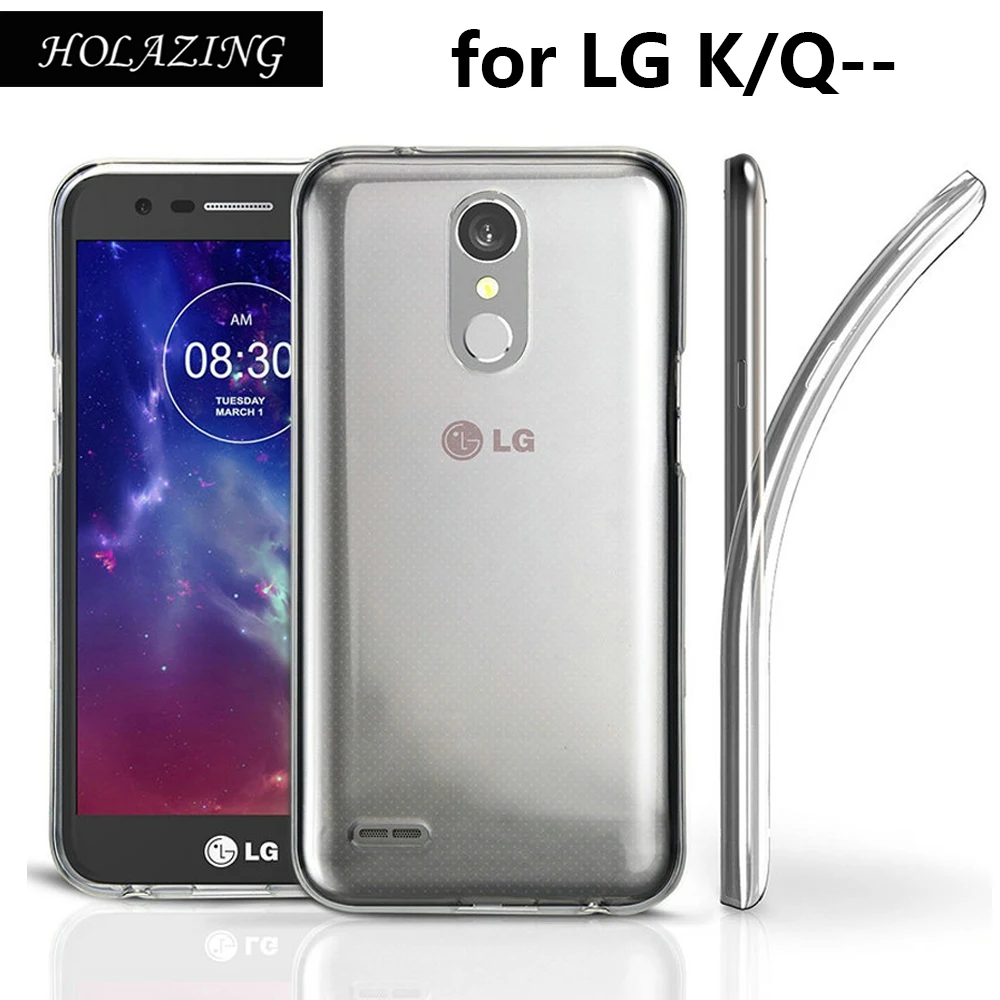 

Soft Durable Flexible Silicone TPU Cover for LG K10 2018 K8 2017 Q6 Anti-Scratch Anti-Finger Case Protective Shell Coque Funda