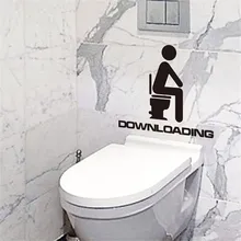 Стикер для туалета, новинка, креативная, водостойкая Наклейка на стену, стикер для туалета, можно удалить, s Home Decl Muraux Pour Enfant Chambre